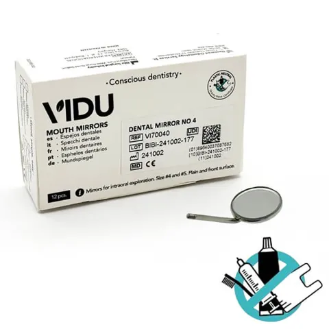 Dental Flat Mirror No 4 and No 5 (12 pcs)